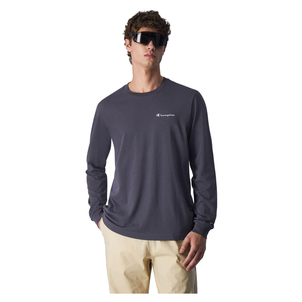 CHAMPION CREWNECK LONG SLEEVE T-SH - Grigio scuro - vista 2