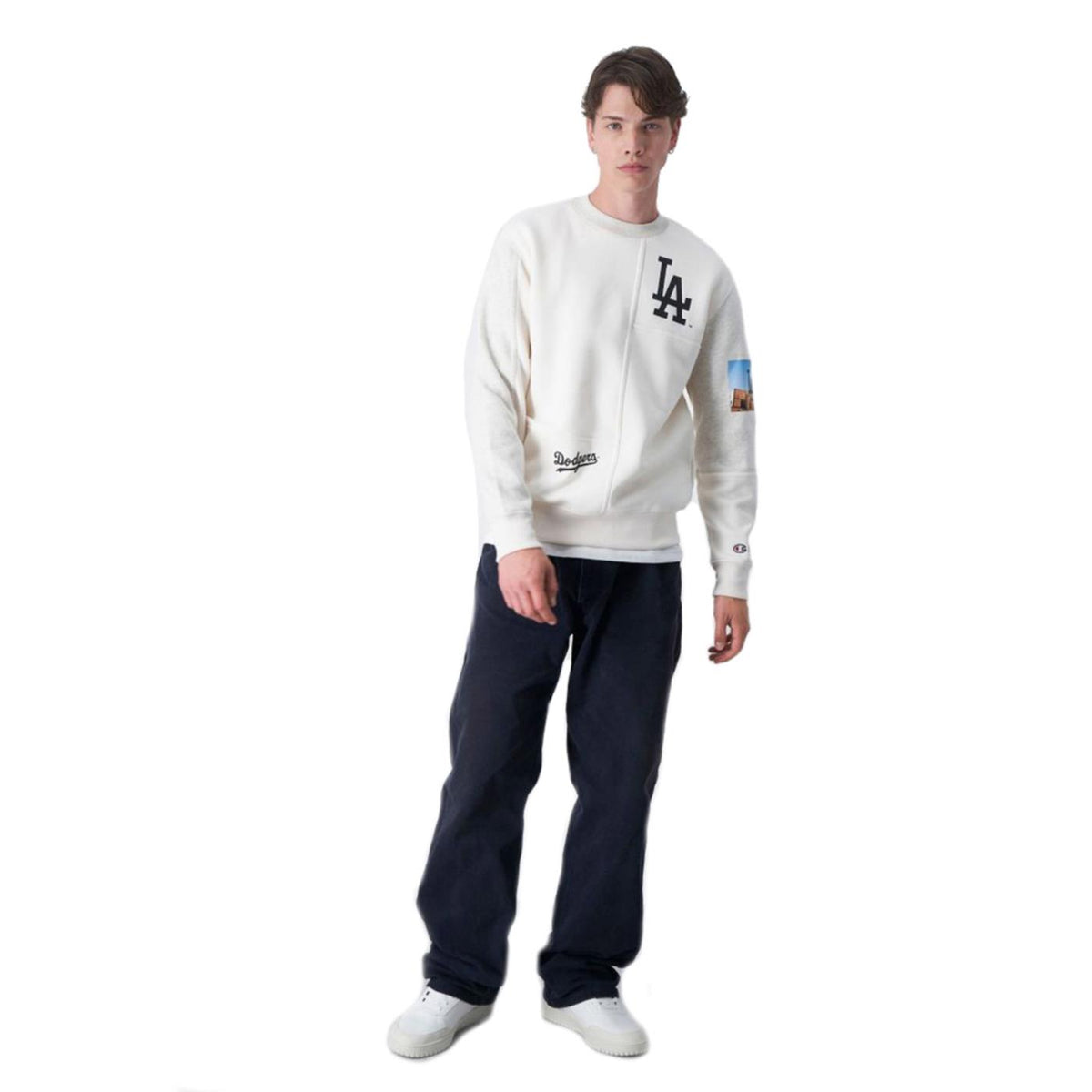 CHAMPION CREWNECK SWEATSHIRT - Bianco - vista 2