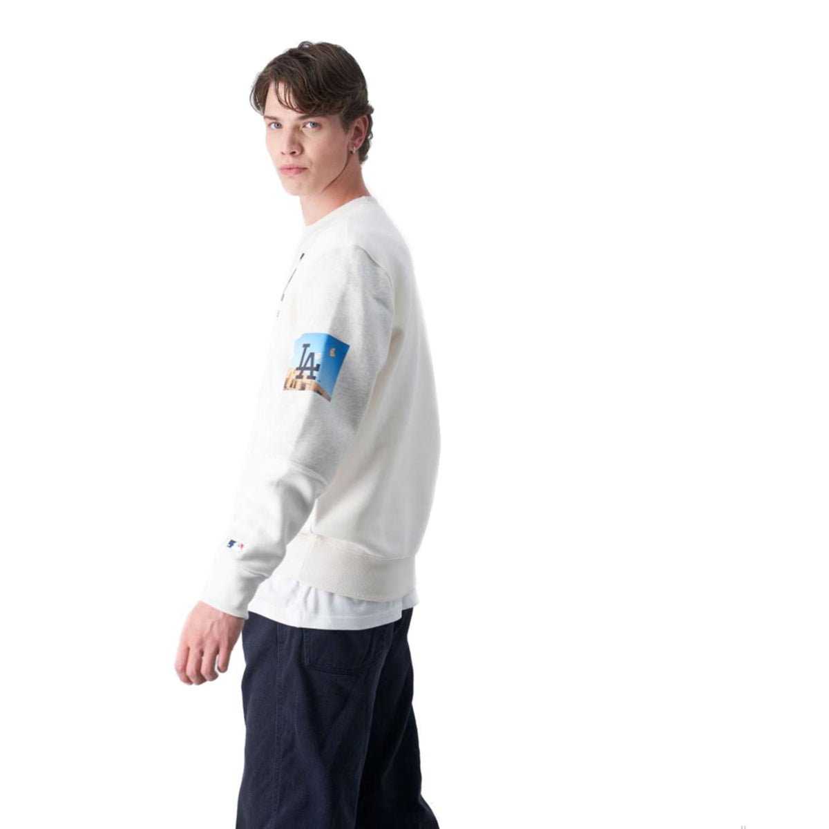 CHAMPION CREWNECK SWEATSHIRT - Bianco - vista 3