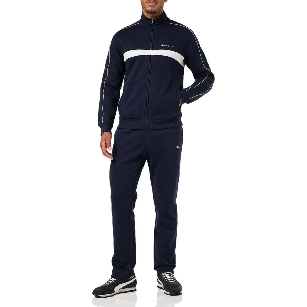 CHAMPION FULL ZIP SUIT - Blu - vista 3