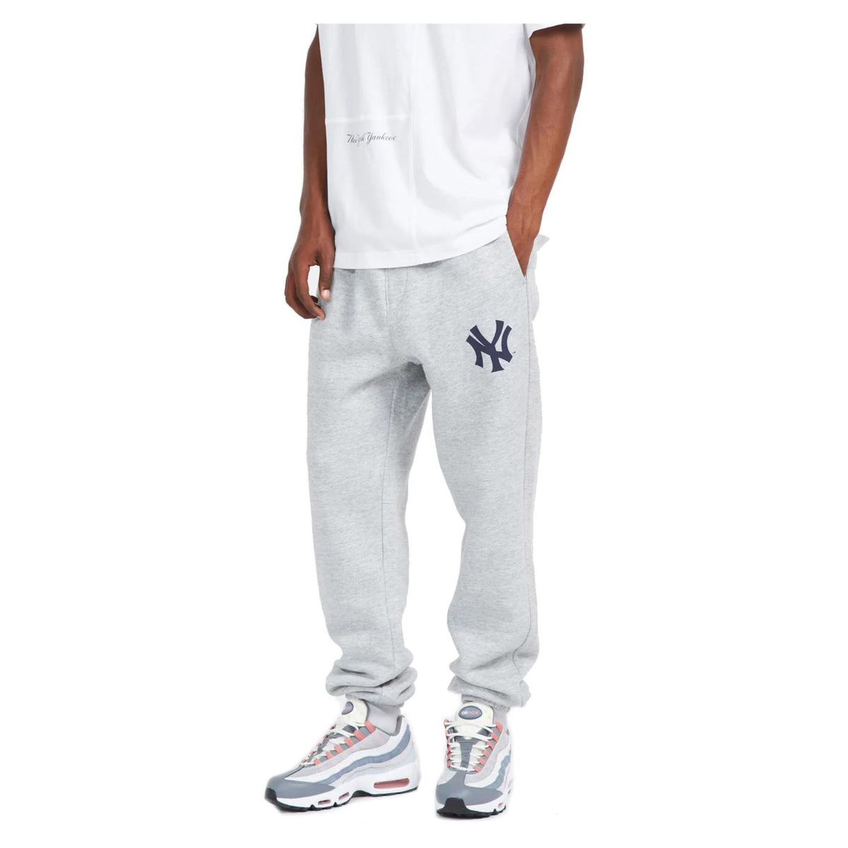 CHAMPION ELASTIC CUFF PANTS - Grigio chiaro - vista 3
