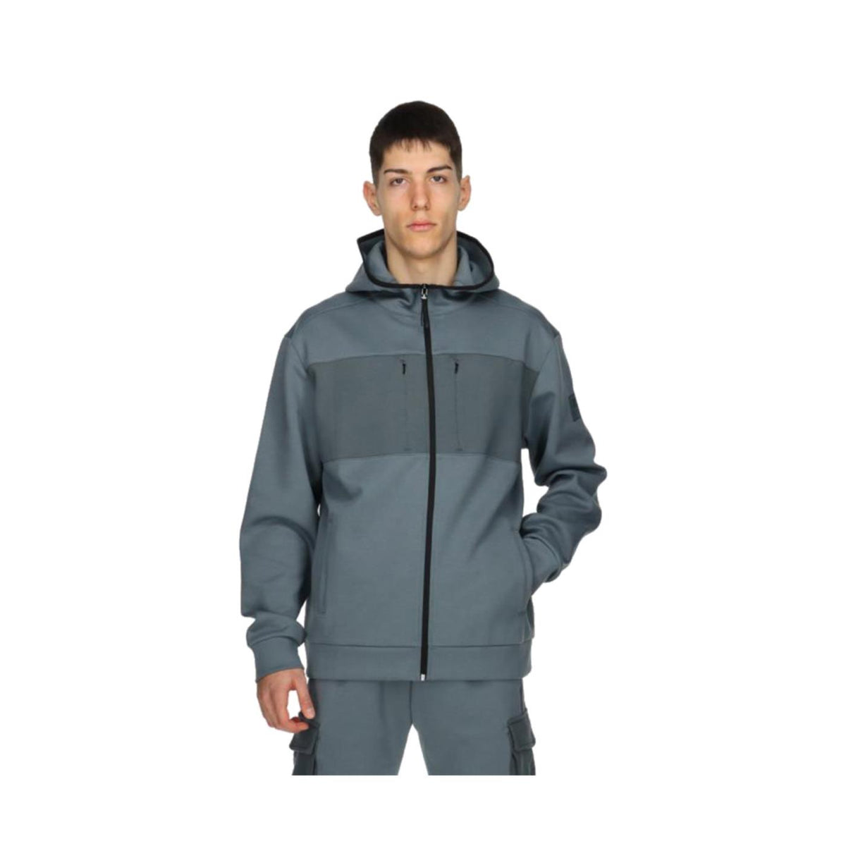 CHAMPION HOODED FZ SWEATSHIRT