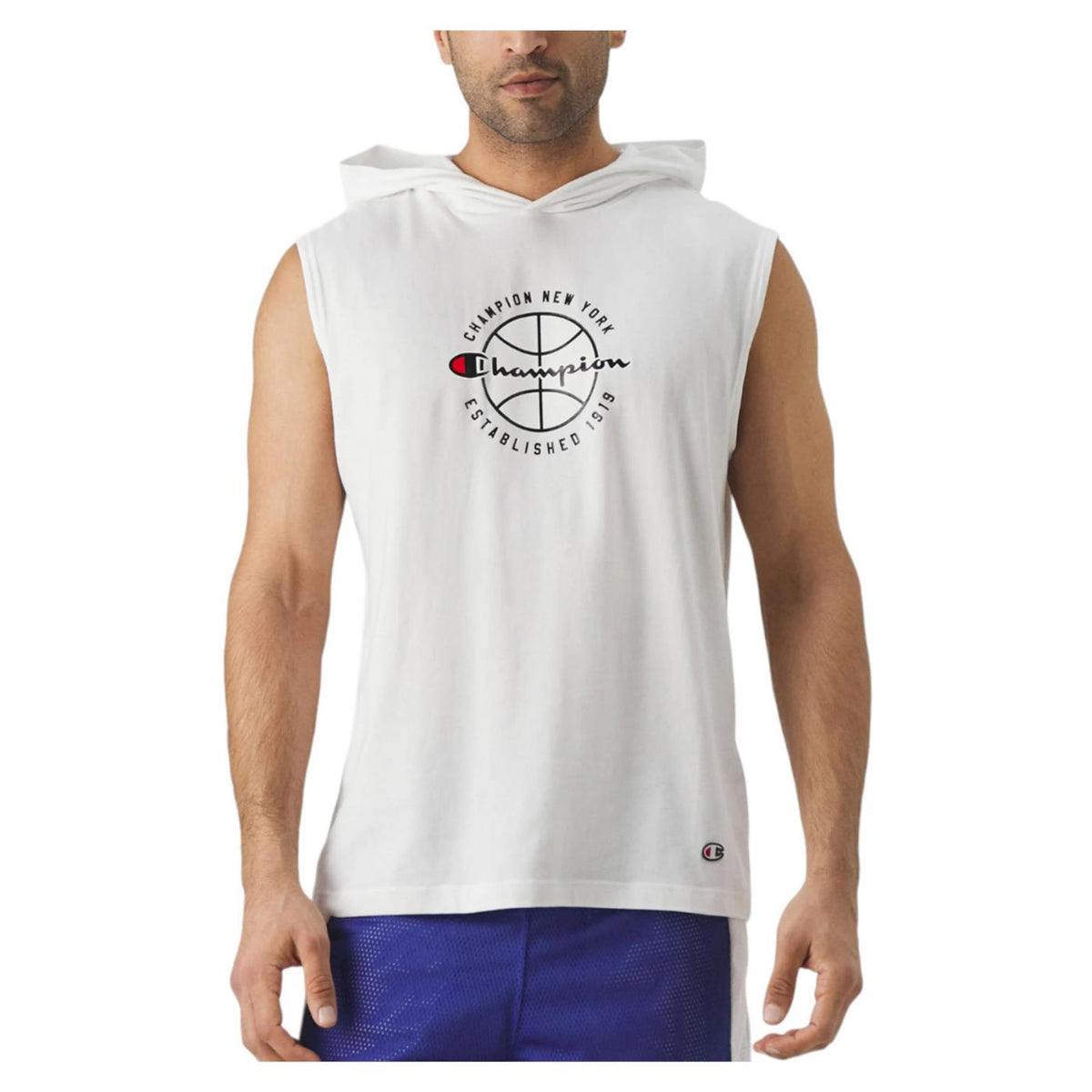 CHAMPION SLEEVELESS HOODED T-SHIRT