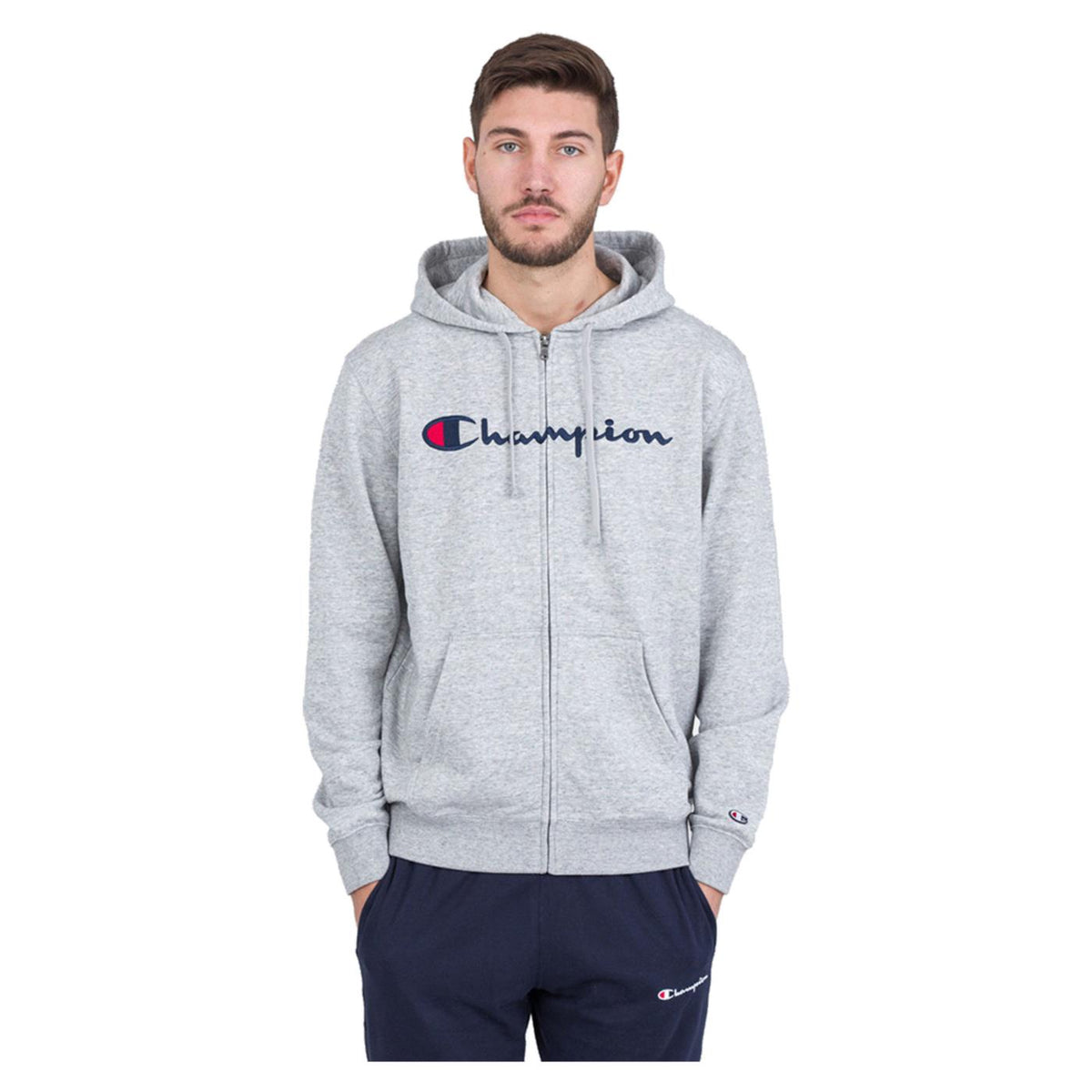 CHAMPION HOODED FZ SWEATSHIRT