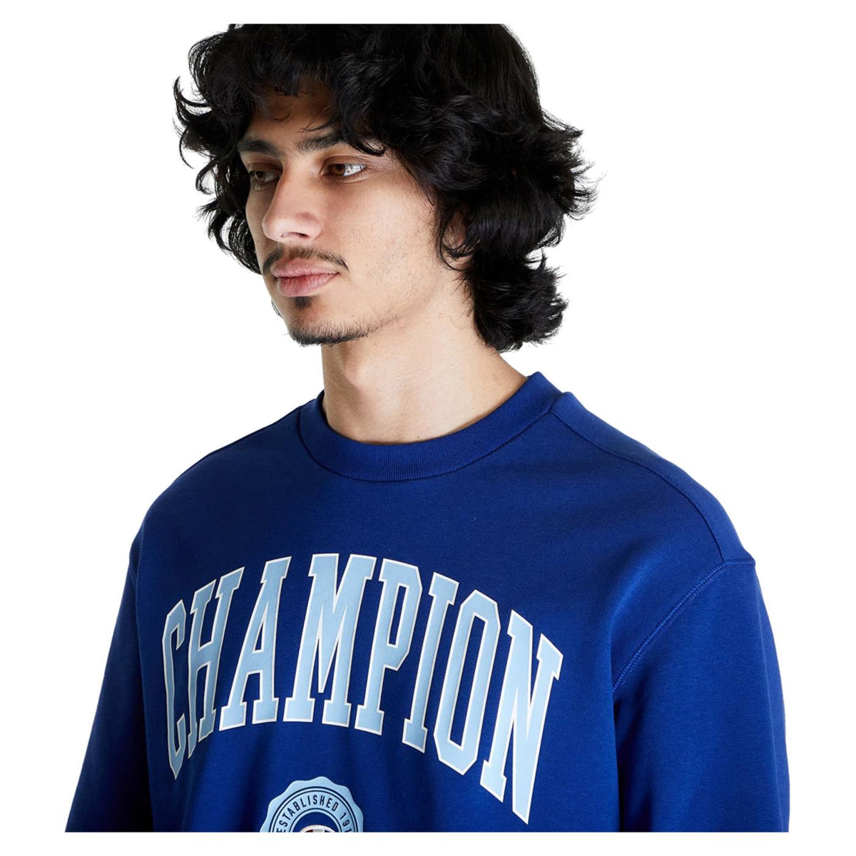 CHAMPION CREWNECK SWEATSHIRT - Blu Royal - vista 3