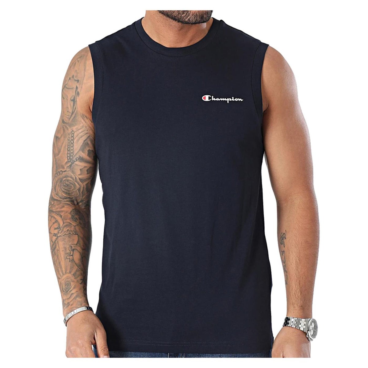 CHAMPION SLEEVELESS CREWNECK TEE - seconda immagine