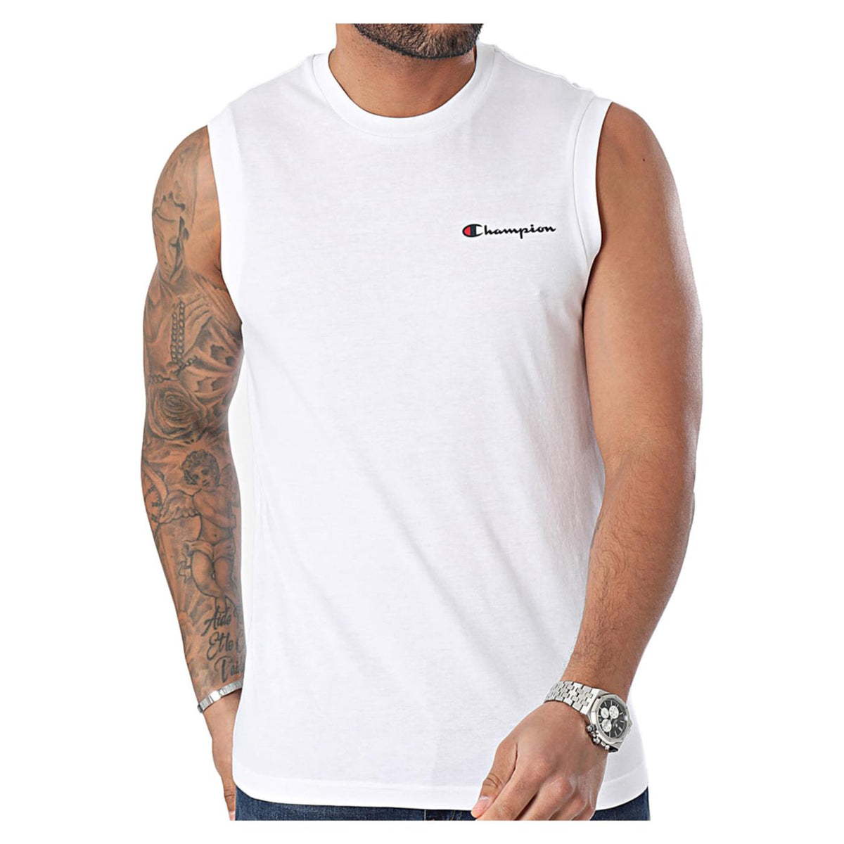 CHAMPION SLEEVELESS CREWNECK TEE - seconda immagine