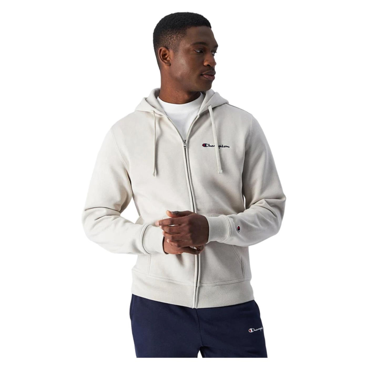 CHAMPION HOODED FZ SWEATSHIRT