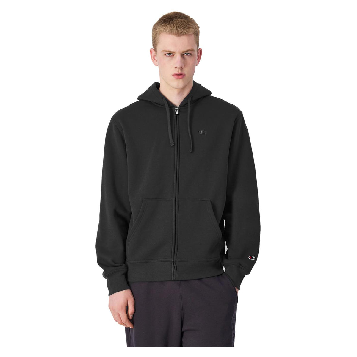 CHAMPION FZ HOODIE SWEATSHIRT - Nero - vista 2