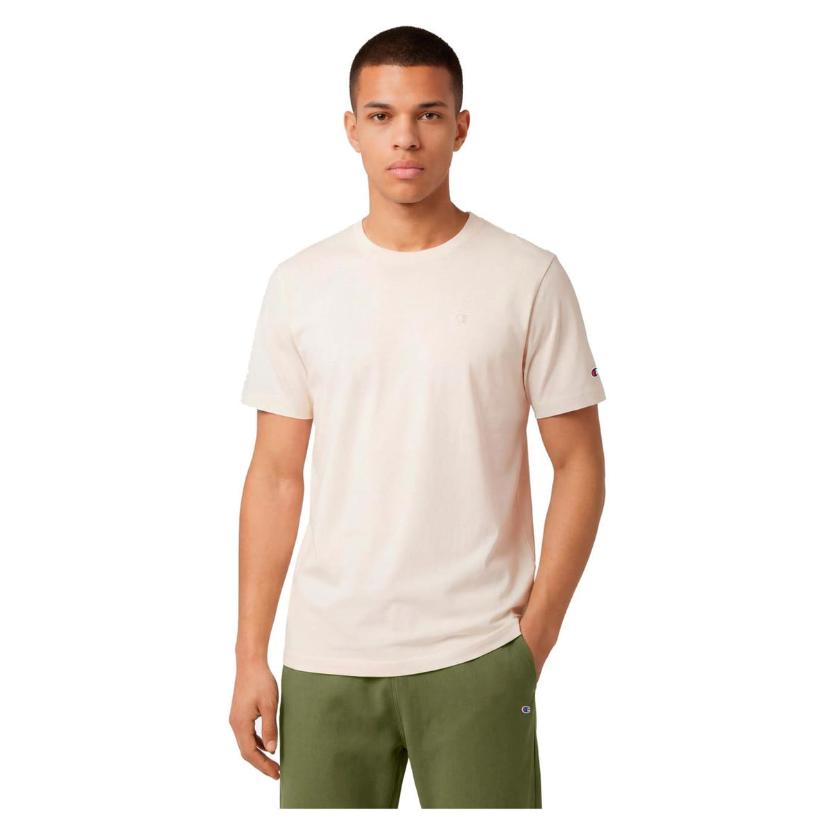 CHAMPION M SHORT SLEEVE TEE - C1-beige - immagine principale