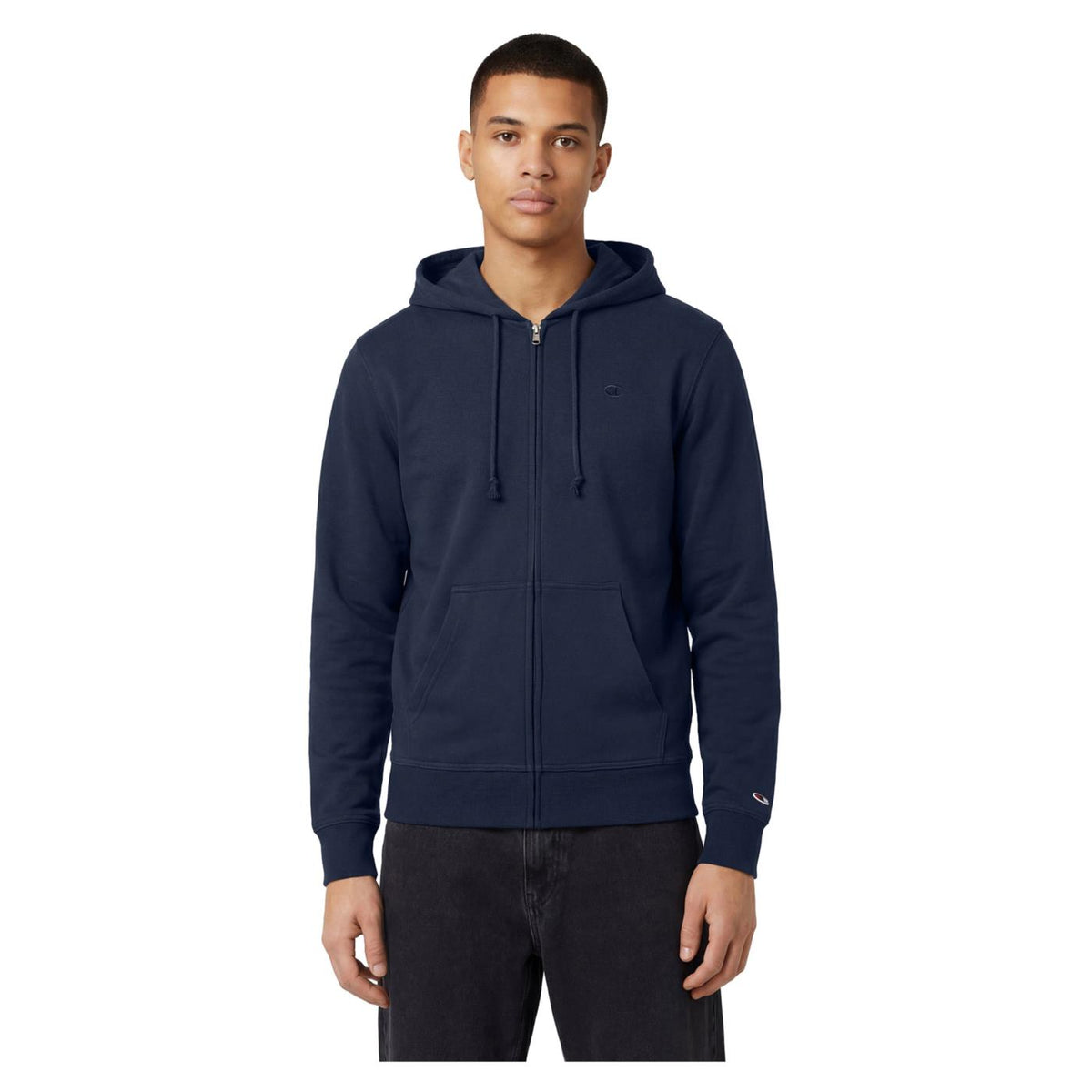 CHAMPION M HOODED FZ SWEATSHIRT - Blu - immagine principale