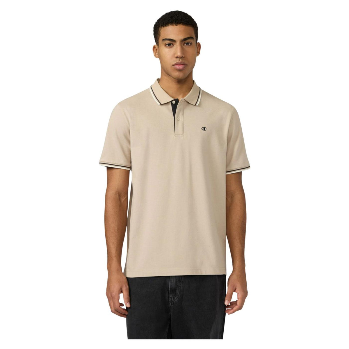 CHAMPION M POLO SHORT SLEEVE - Beige - immagine principale