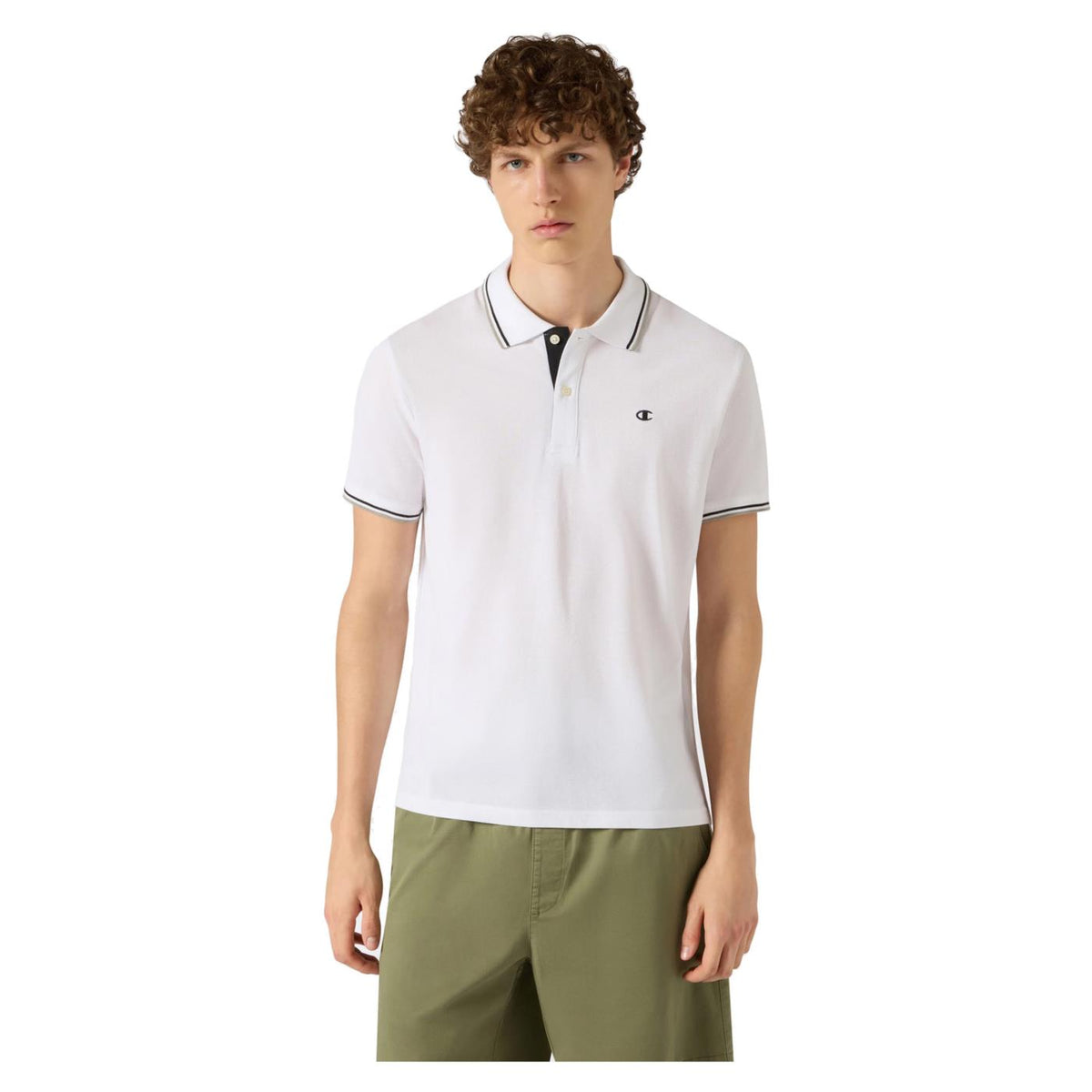 CHAMPION M POLO SHORT SLEEVE - Bianco - immagine principale