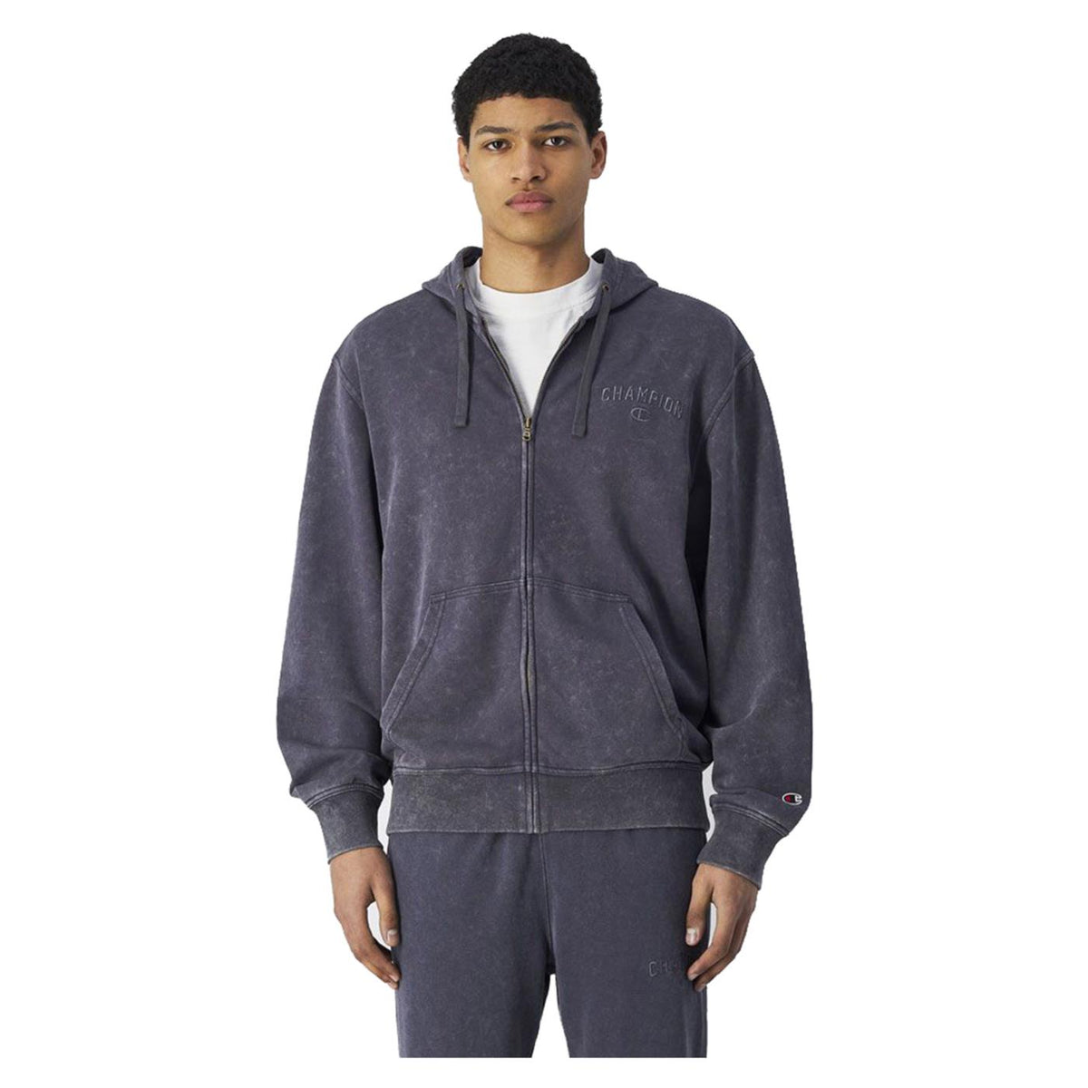 CHAMPION FELPA FULL ZIP CAPPUCCIO - seconda immagine