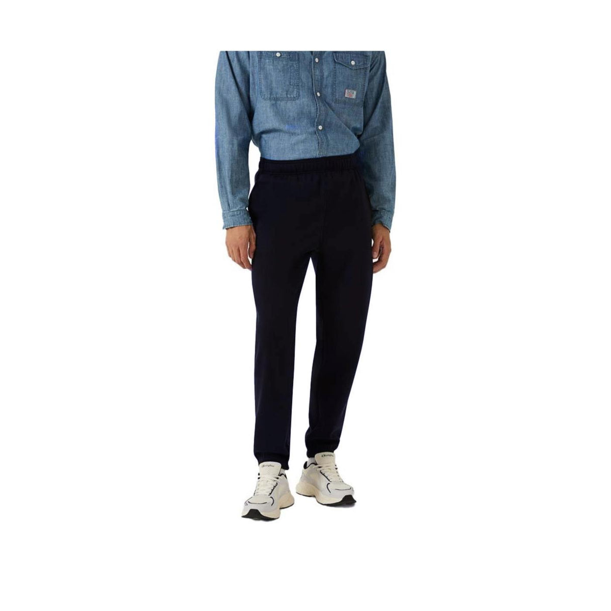 CHAMPION ELASTIC CUFF PANTS - Blu - immagine principale