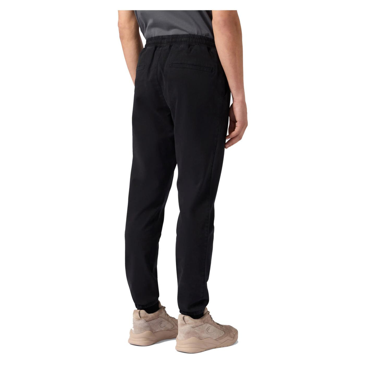 CHAMPION WOVEN ELASTIC CUFF PANTS - Nero - vista 3