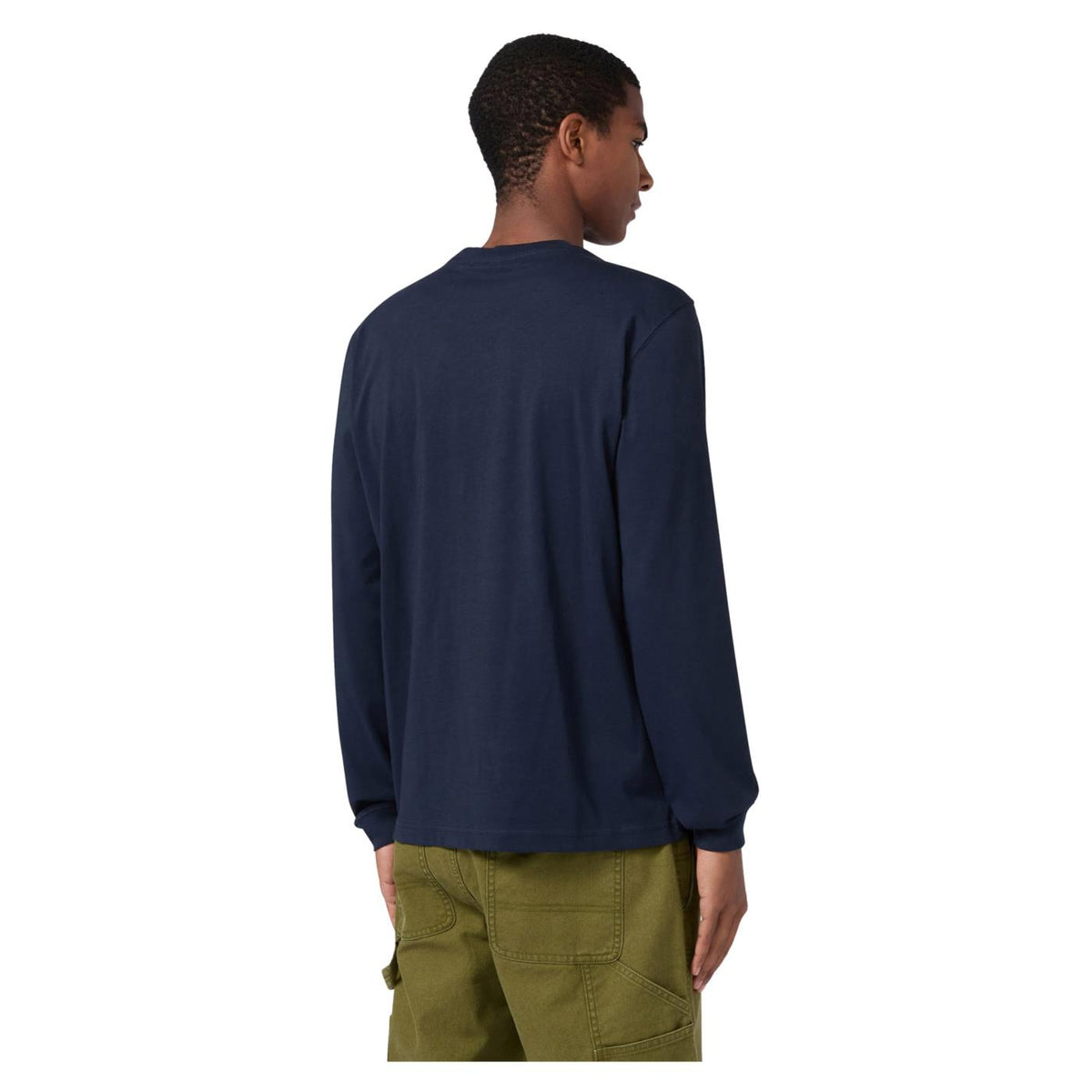CHAMPION CREWNECK LONG SLEEVE TEE - Blu - vista 3