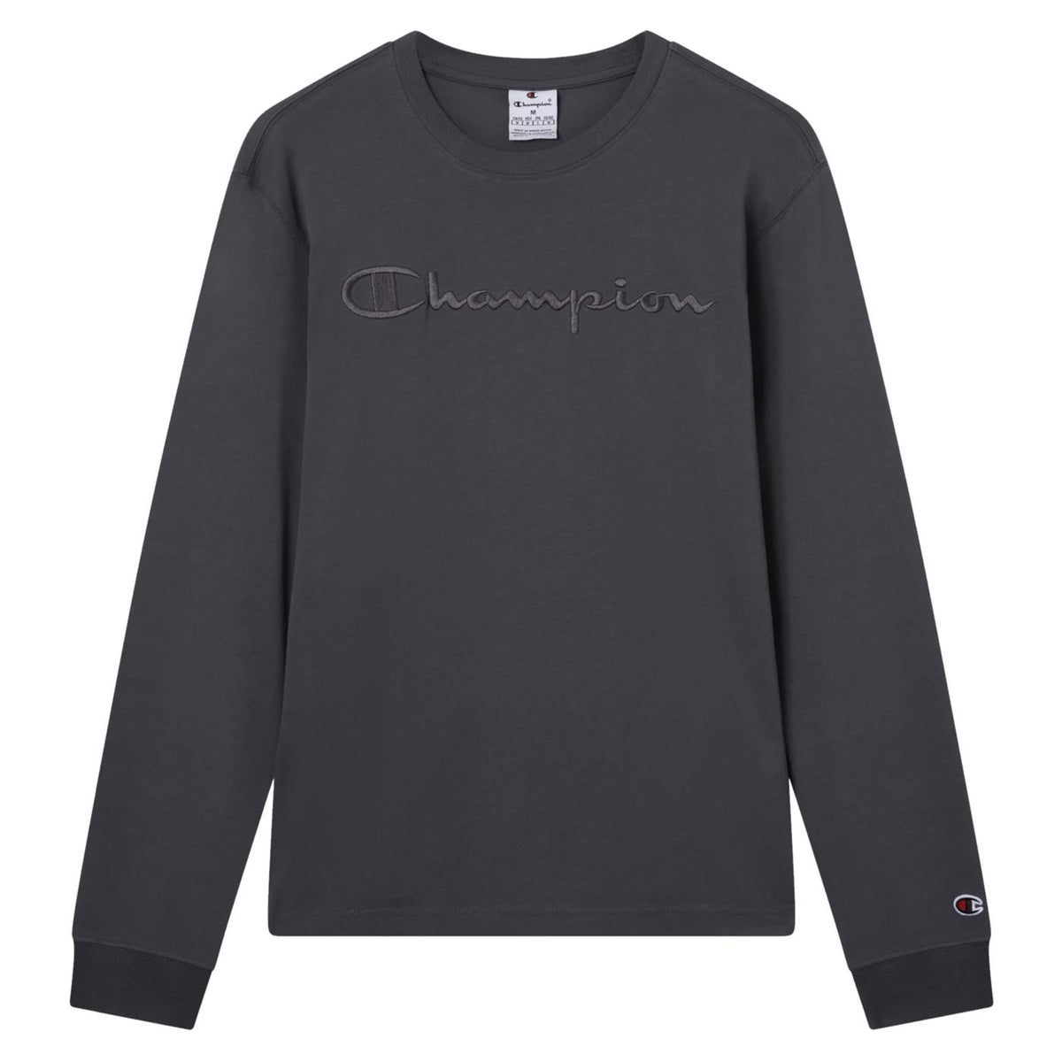 CHAMPION CREWNECK LONG SLEEVE TEE - Grigio scuro - immagine principale