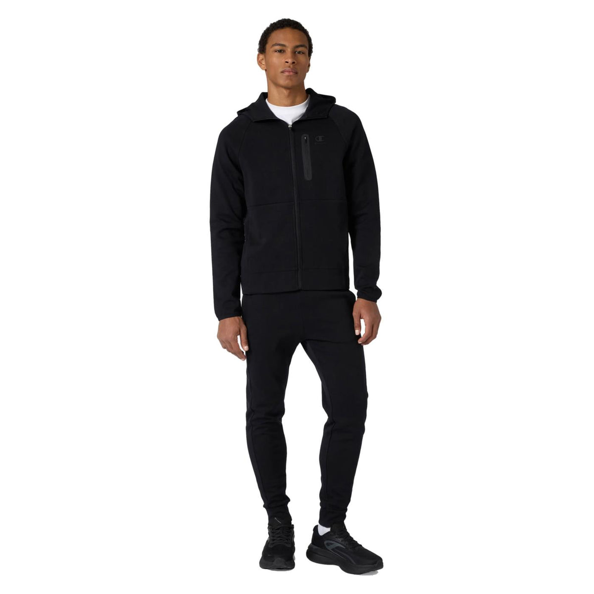 CHAMPION M HOODED FULL ZIP SUIT - Nero - immagine principale