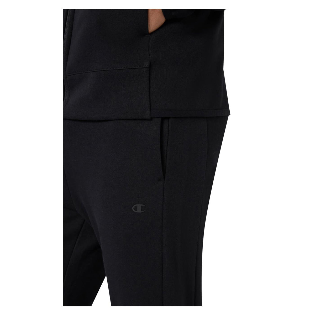 CHAMPION M HOODED FULL ZIP SUIT - Nero - vista 4