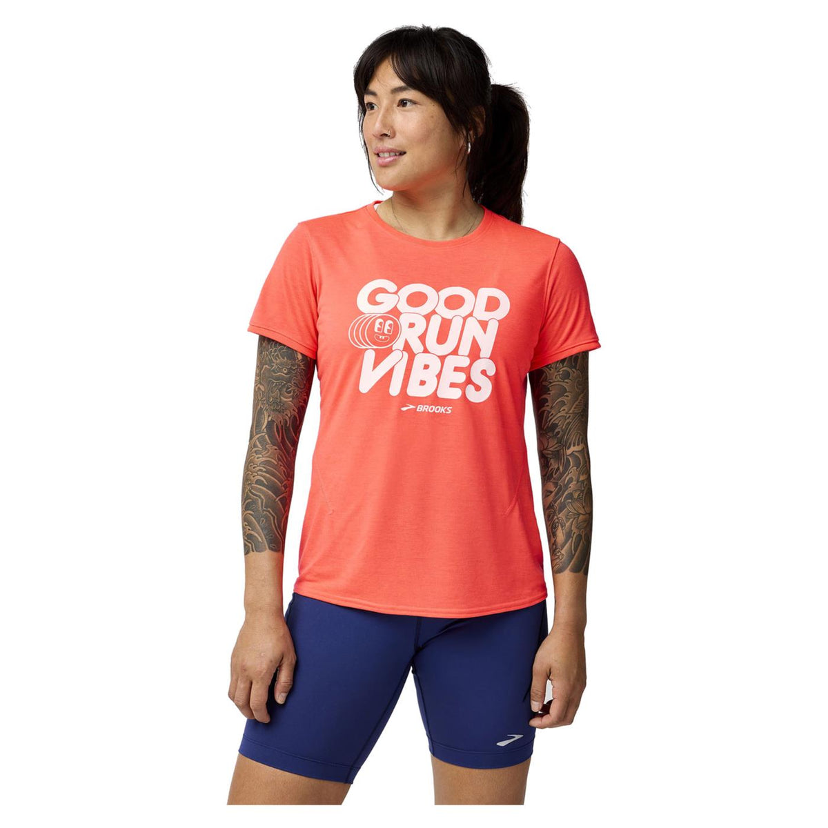 BROOKS DISTANCE SHORT SLEEVE W - seconda immagine