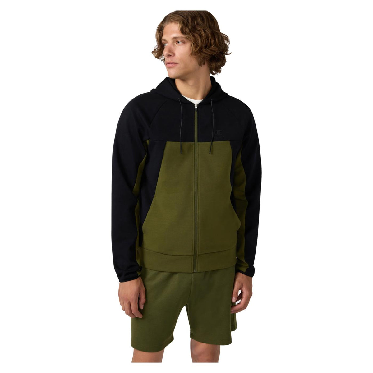 CHAMPION FZ HOODIE SWEATSHIRT - Verde militare - vista 2