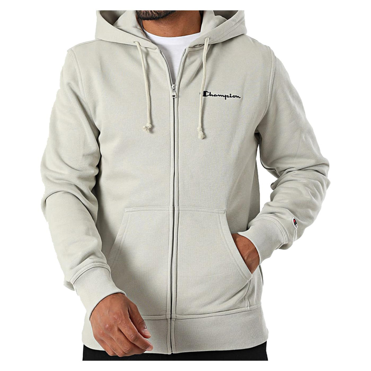 CHAMPION FZ HOODIE SWEATSHIRT - Grigio chiaro - immagine principale