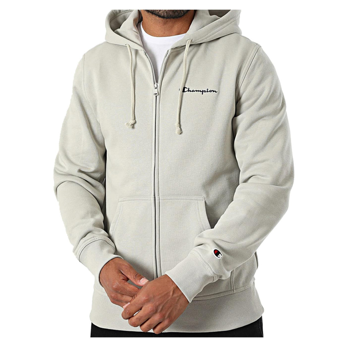 CHAMPION FZ HOODIE SWEATSHIRT - Grigio chiaro - vista 3