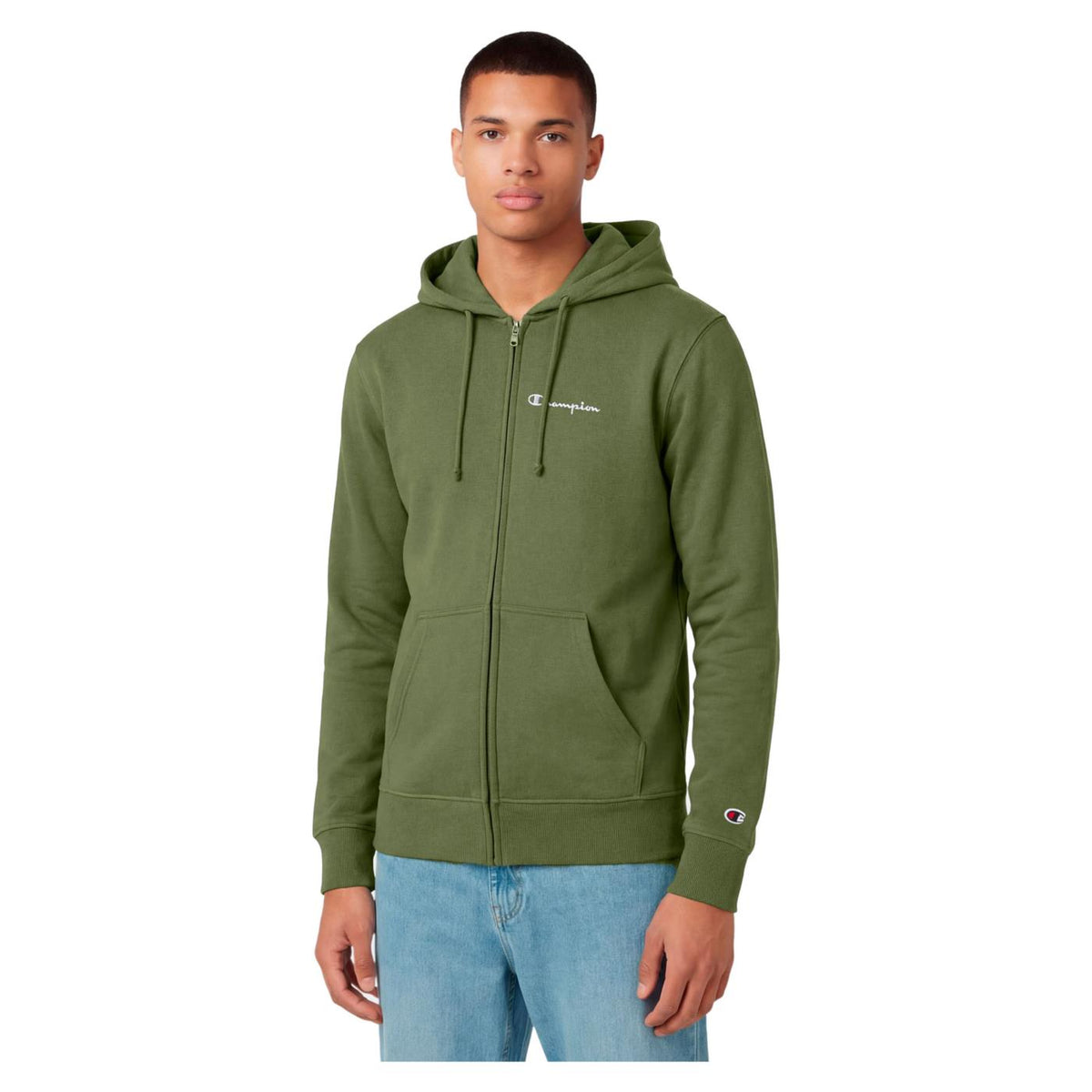 CHAMPION M HOODED FZ SWEATSHIRT - Militare - immagine principale