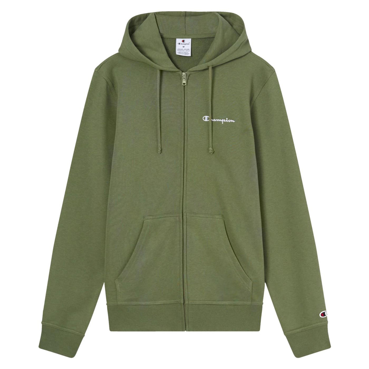 CHAMPION M HOODED FZ SWEATSHIRT - Militare - vista 3