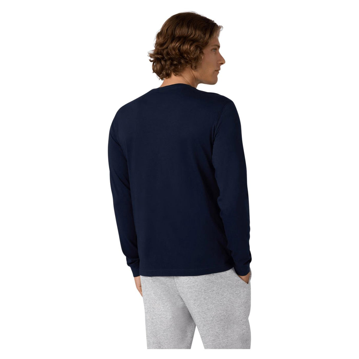 CHAMPION CREWNECK LONG SLEEVE TEE - Blu - vista 2