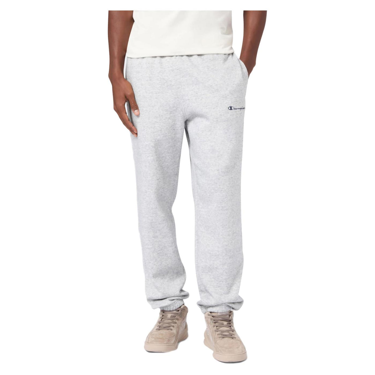 CHAMPION ELASTIC CUFF PANTS - Grigio chiaro - immagine principale