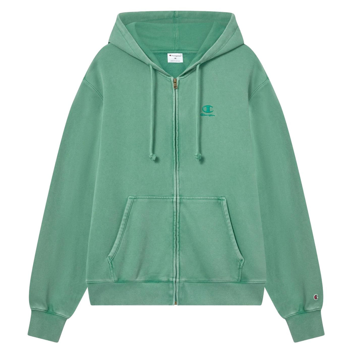 CHAMPION M HOODED FZ SWEATSHIRT - Verde - vista 3