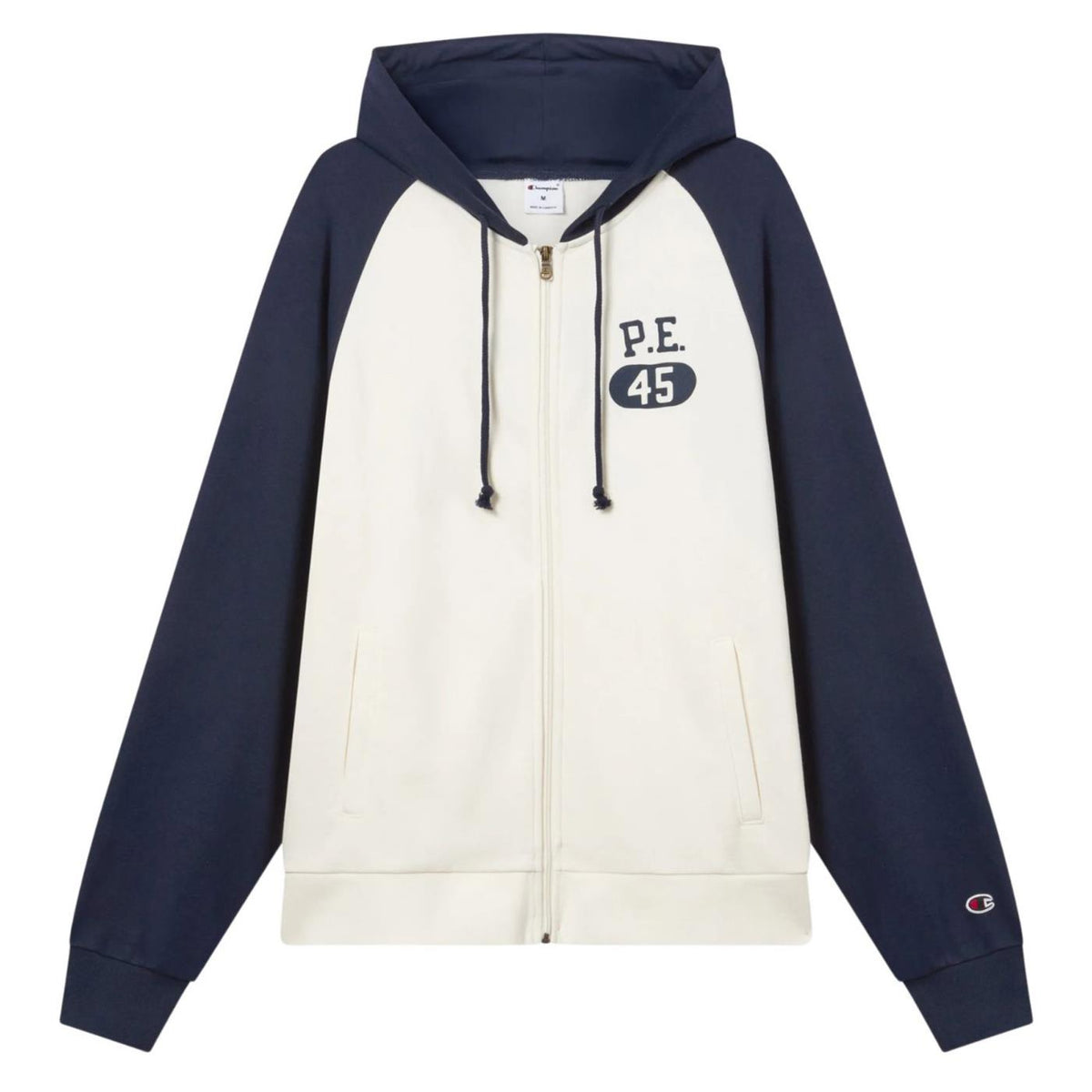 CHAMPION M HOODED FZ SWEATSHIRT - Bianco - vista 4