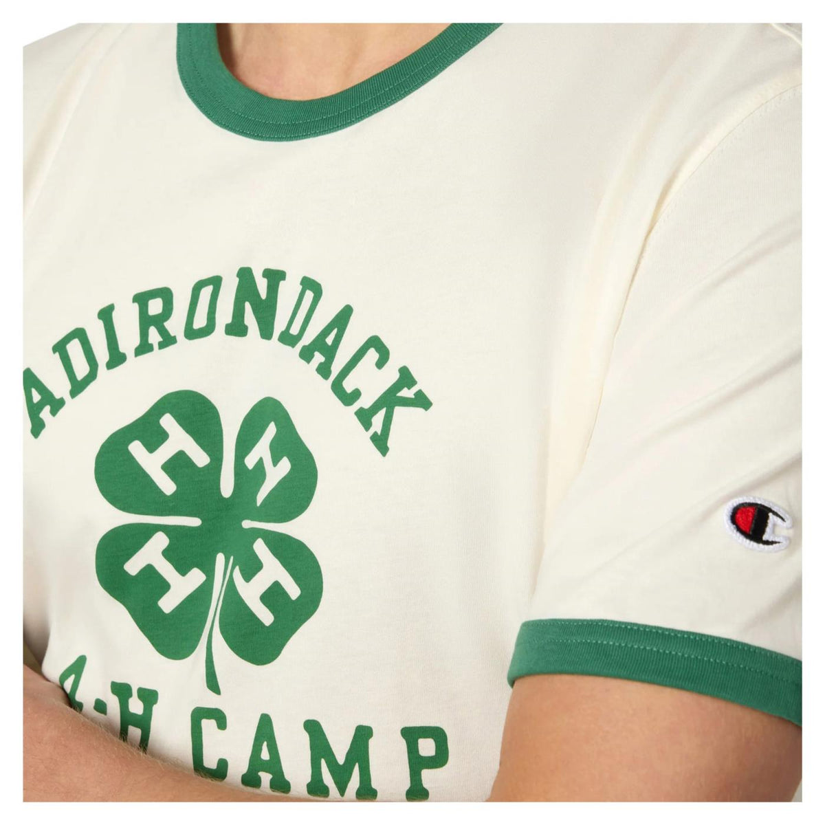 CHAMPION M RINGER T-SHIRT - Bianco - vista 3