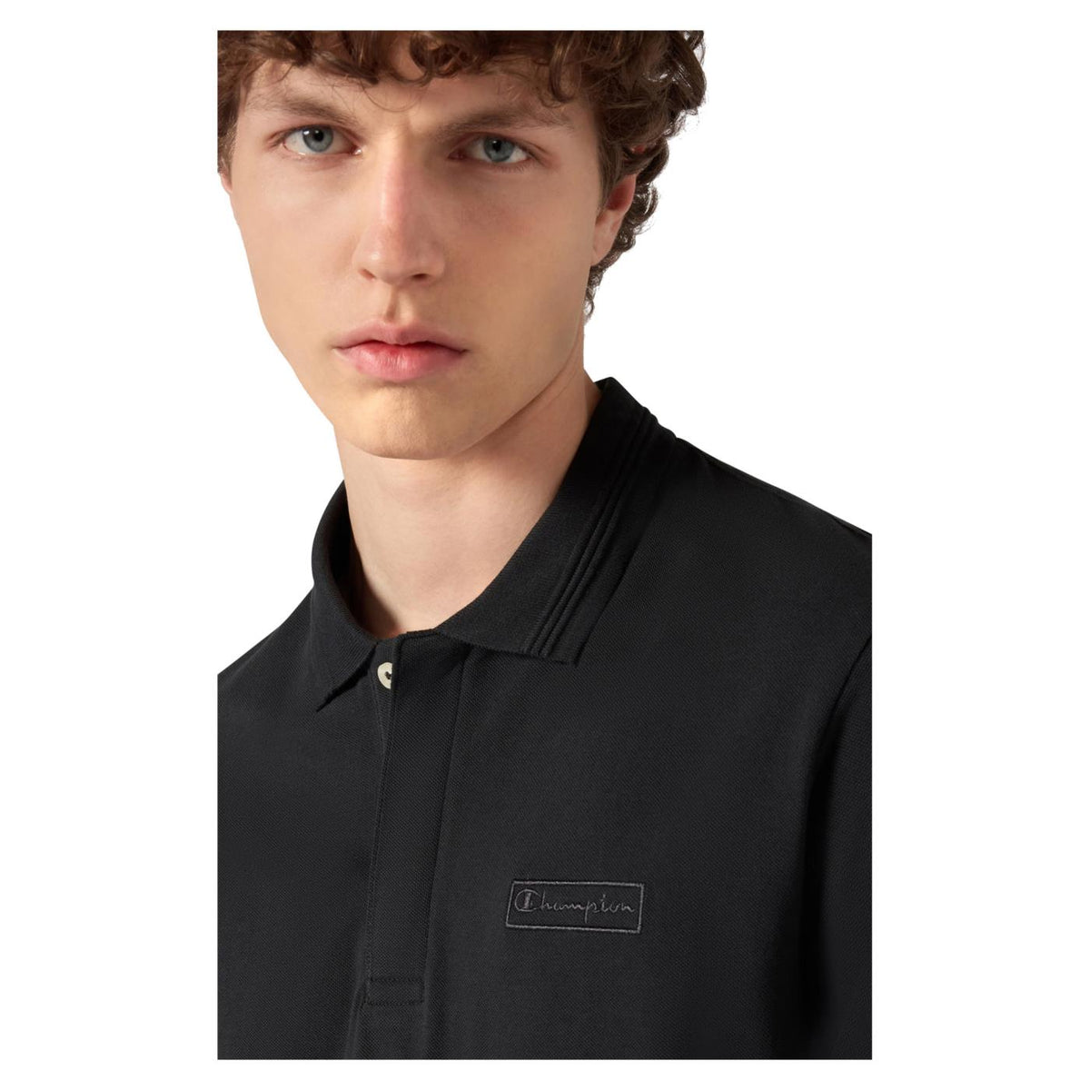 CHAMPION M POLO SHORT SLEEVE - Nero - vista 3