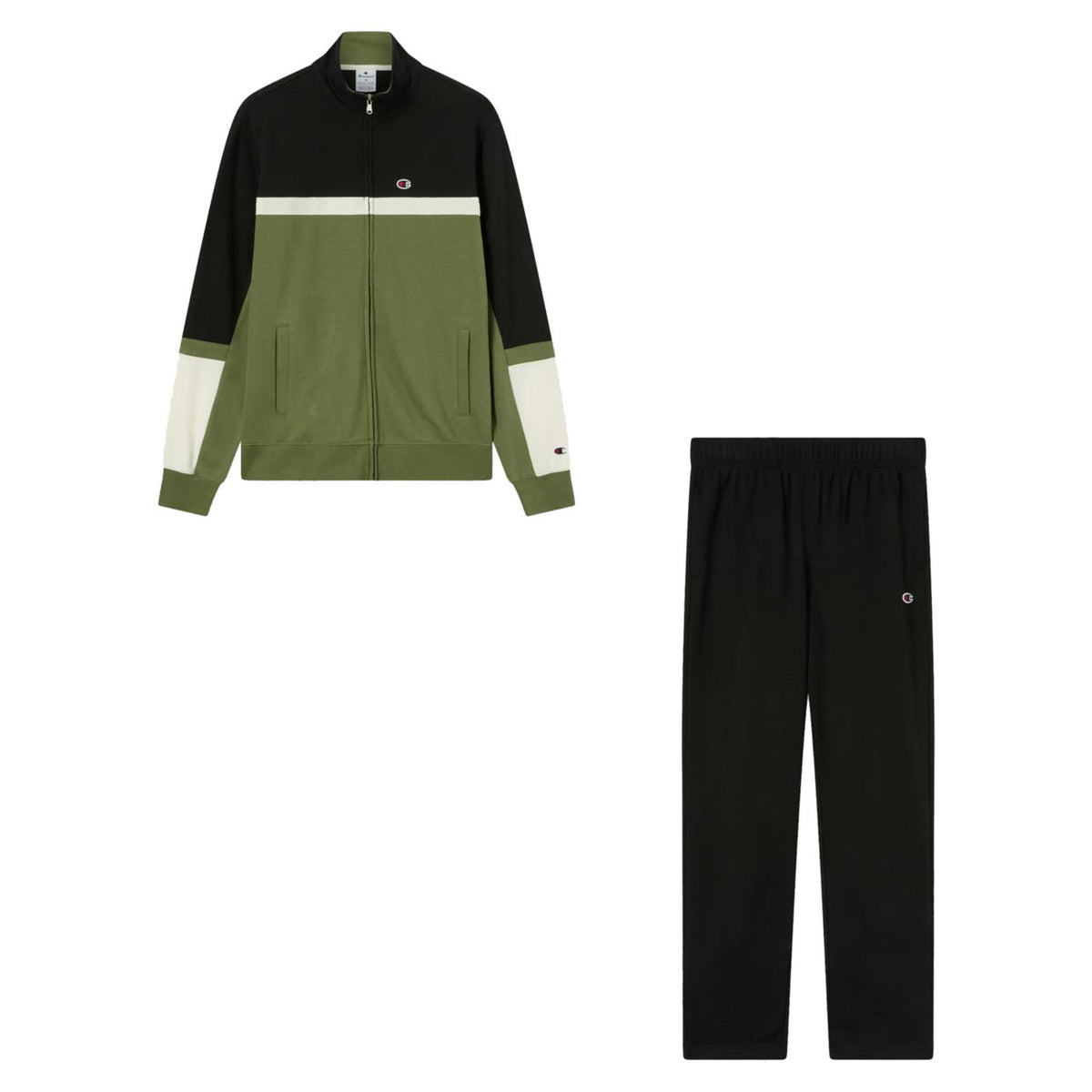 CHAMPION M FULL ZIP SWEATSUIT - Nero - vista 3