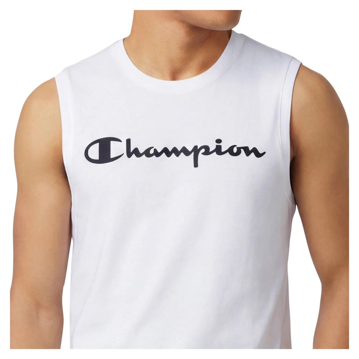 CHAMPION M SLEVELESS TEE - Bianco - vista 3