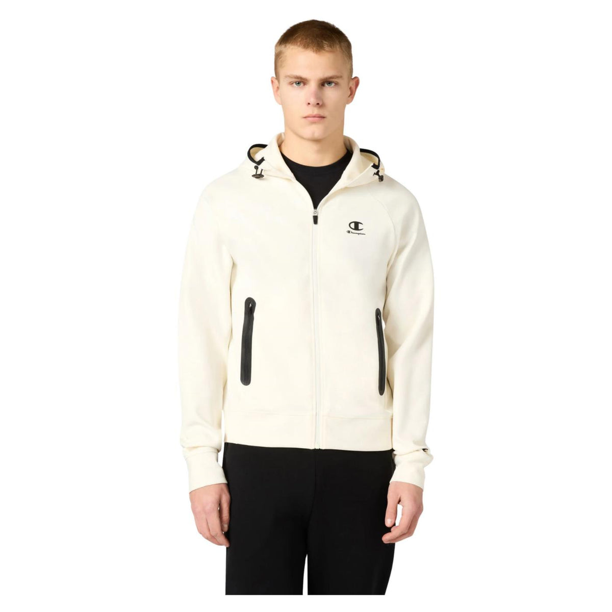 CHAMPION M HOODED FZ SWEATSHIRT