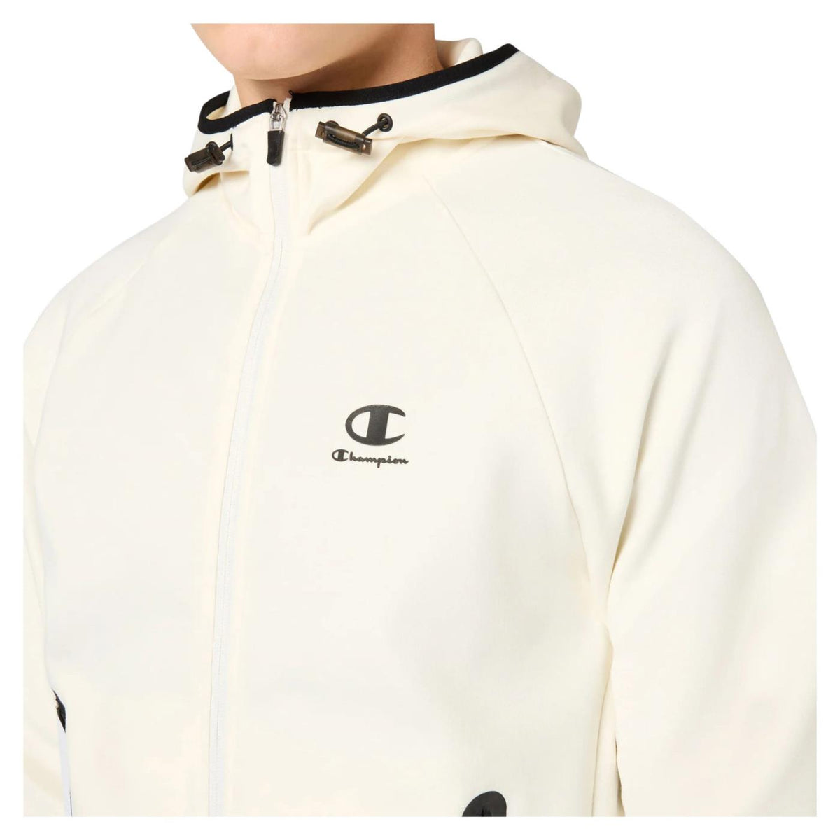 CHAMPION M HOODED FZ SWEATSHIRT - Beige - vista 3