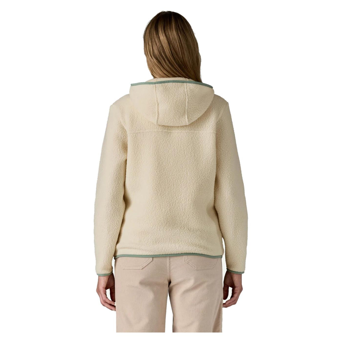 PATAGONIA WOMAN RETRO PILE HOODY - Bianco - vista 3