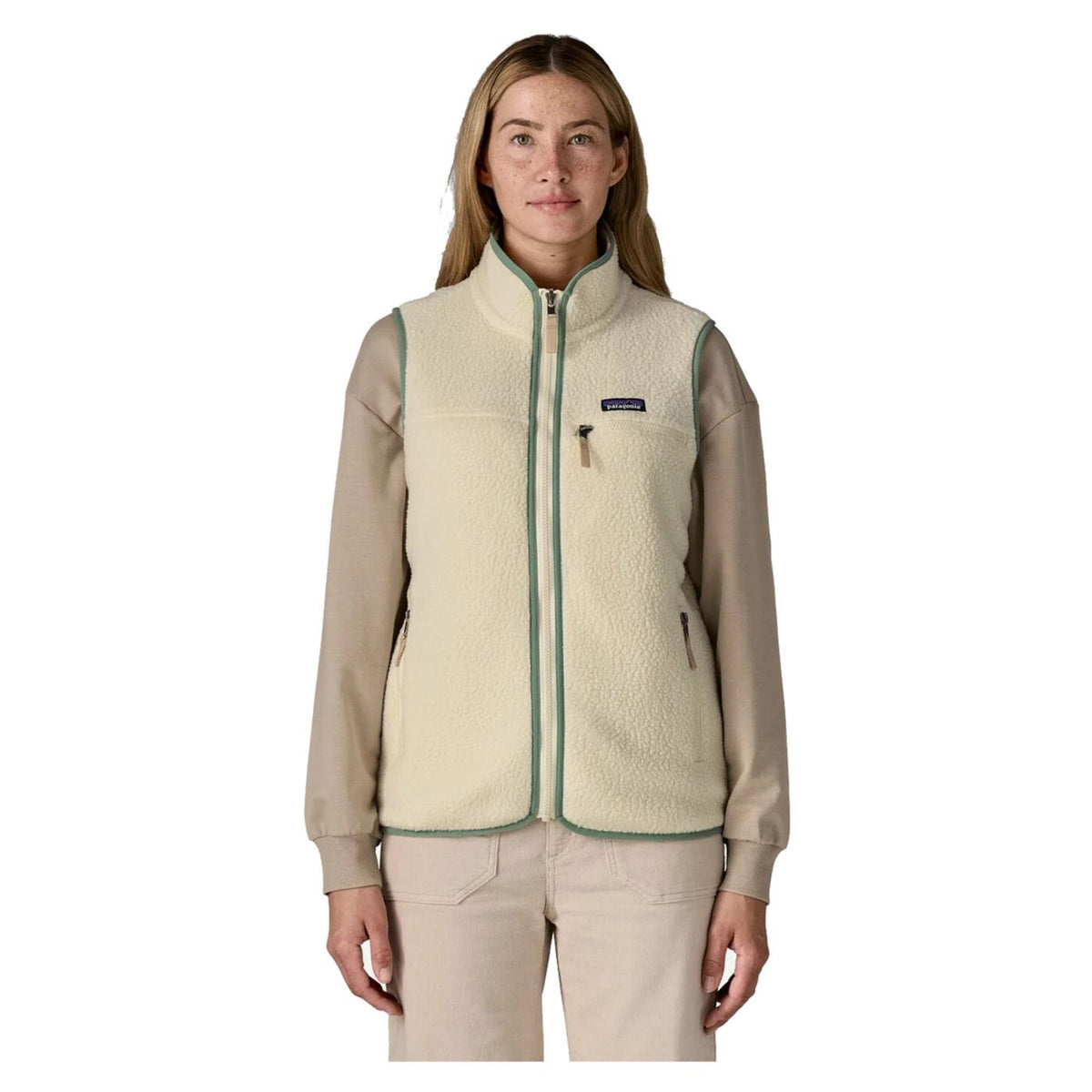 PATAGONIA WOMAN RETRO PILE VEST - Bianco - vista 2