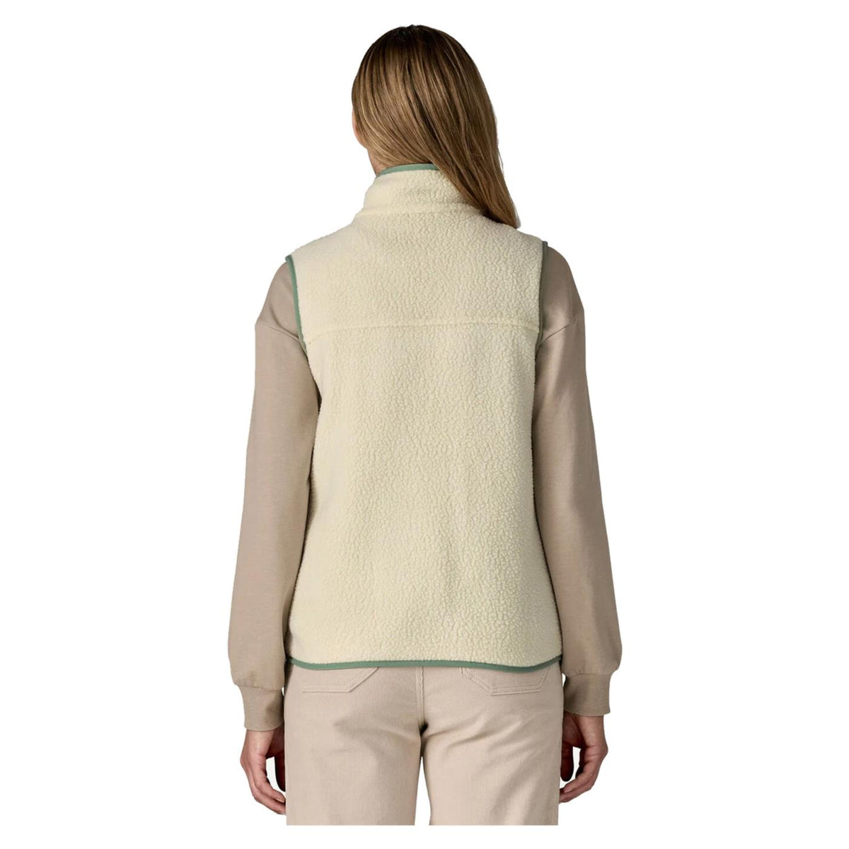 PATAGONIA WOMAN RETRO PILE VEST - Bianco - vista 3