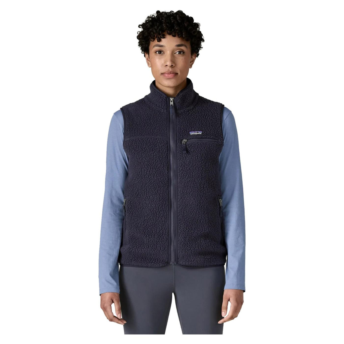 PATAGONIA WOMAN RETRO PILE VEST - Blu - vista 2