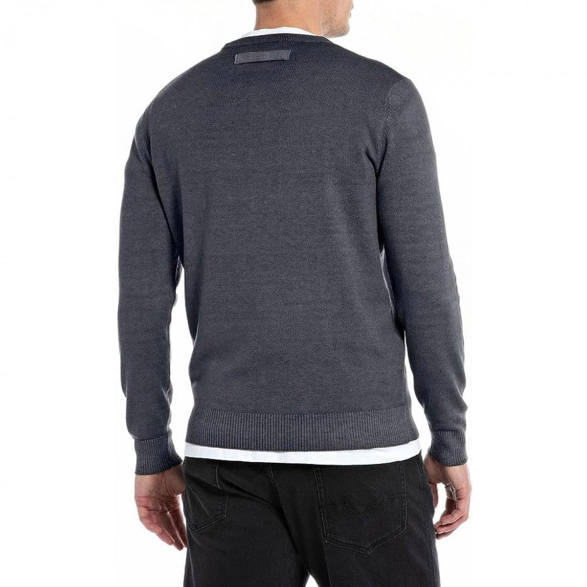 REPLAY MAGLIONE UOMO - Grigio scuro - vista 2