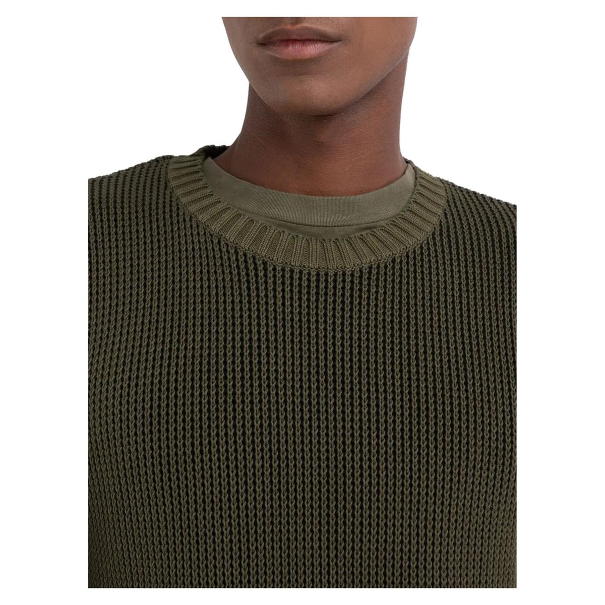 REPLAY MAGLIONE UOMO - Verde militare - vista 4