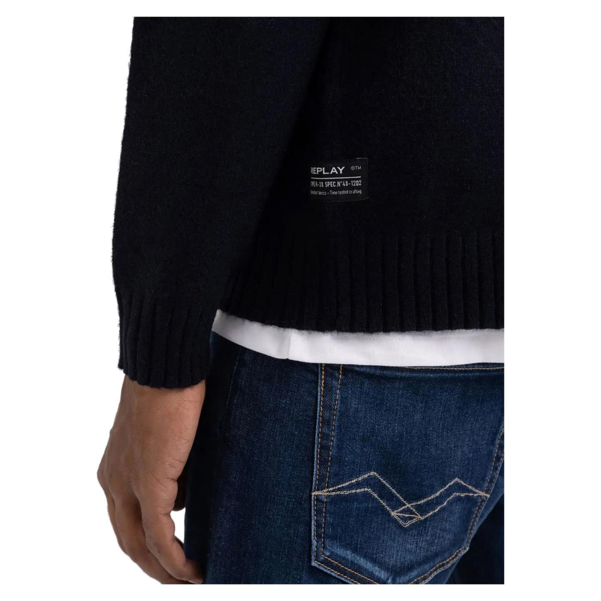 REPLAY MAGLIONE UOMO - Blu - vista 5
