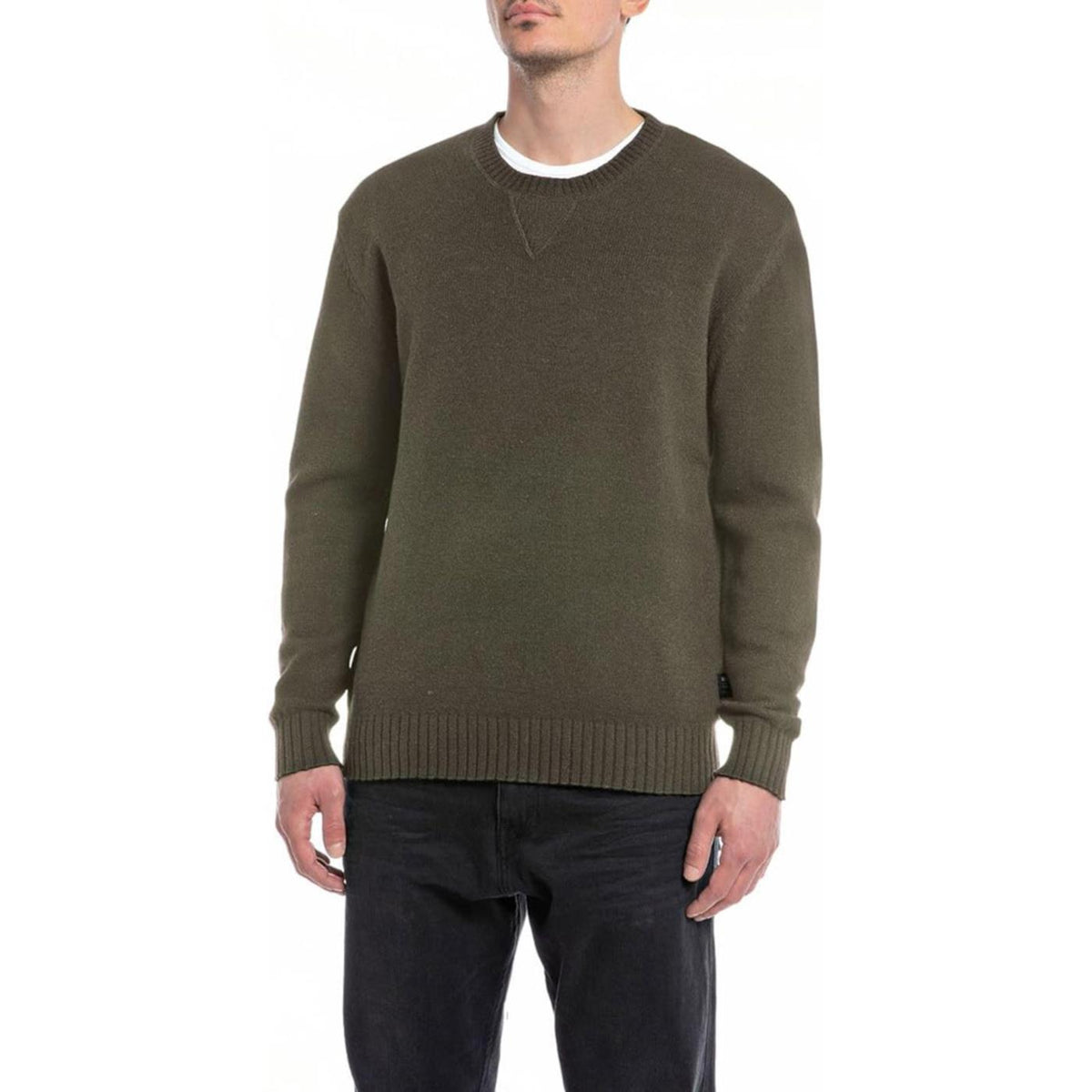 REPLAY MAGLIONE UOMO - Verde militare - immagine principale