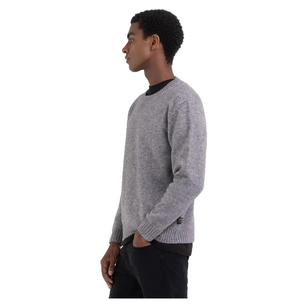 REPLAY MAGLIONE UOMO - Grigio chiaro - vista 3