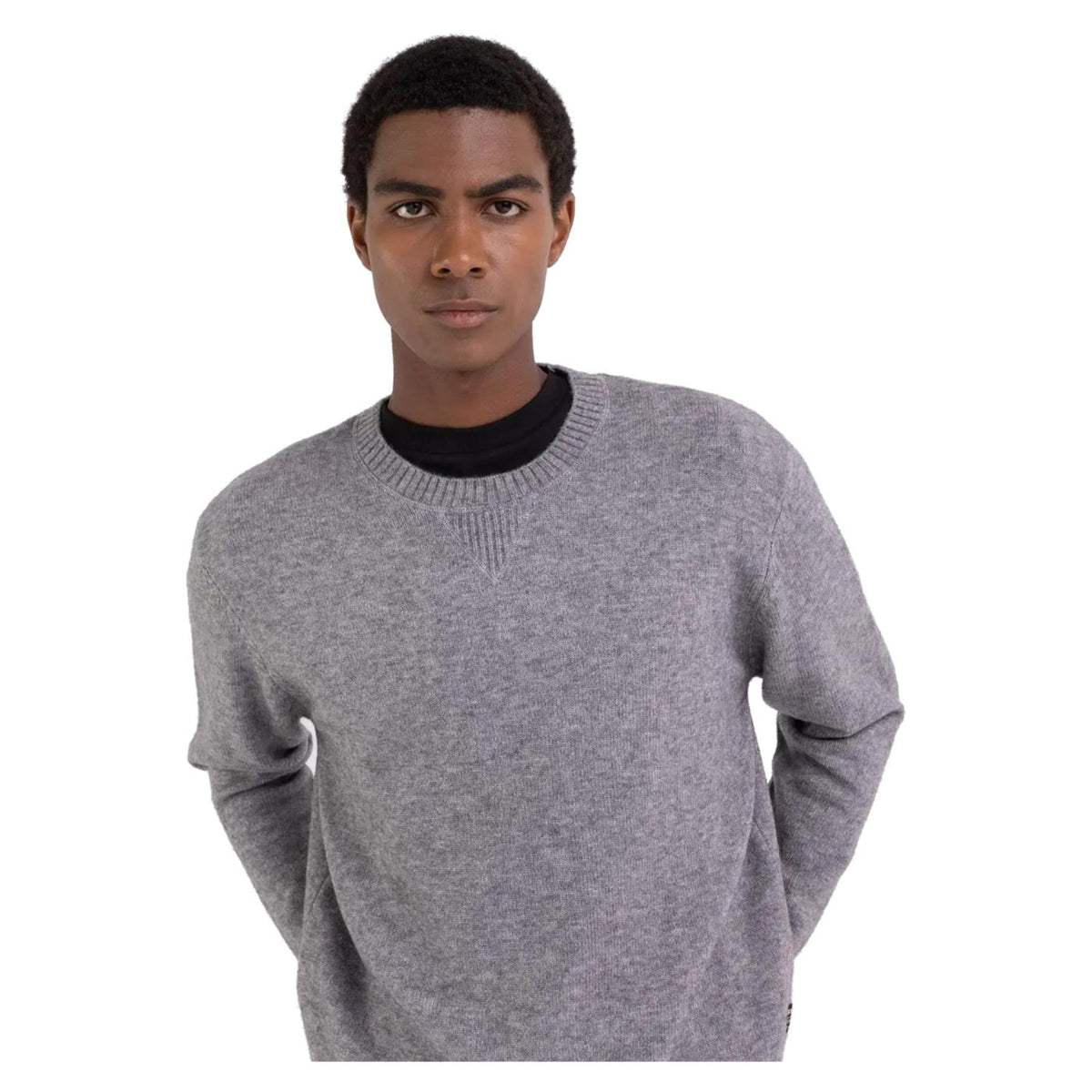 REPLAY MAGLIONE UOMO - Grigio chiaro - vista 4
